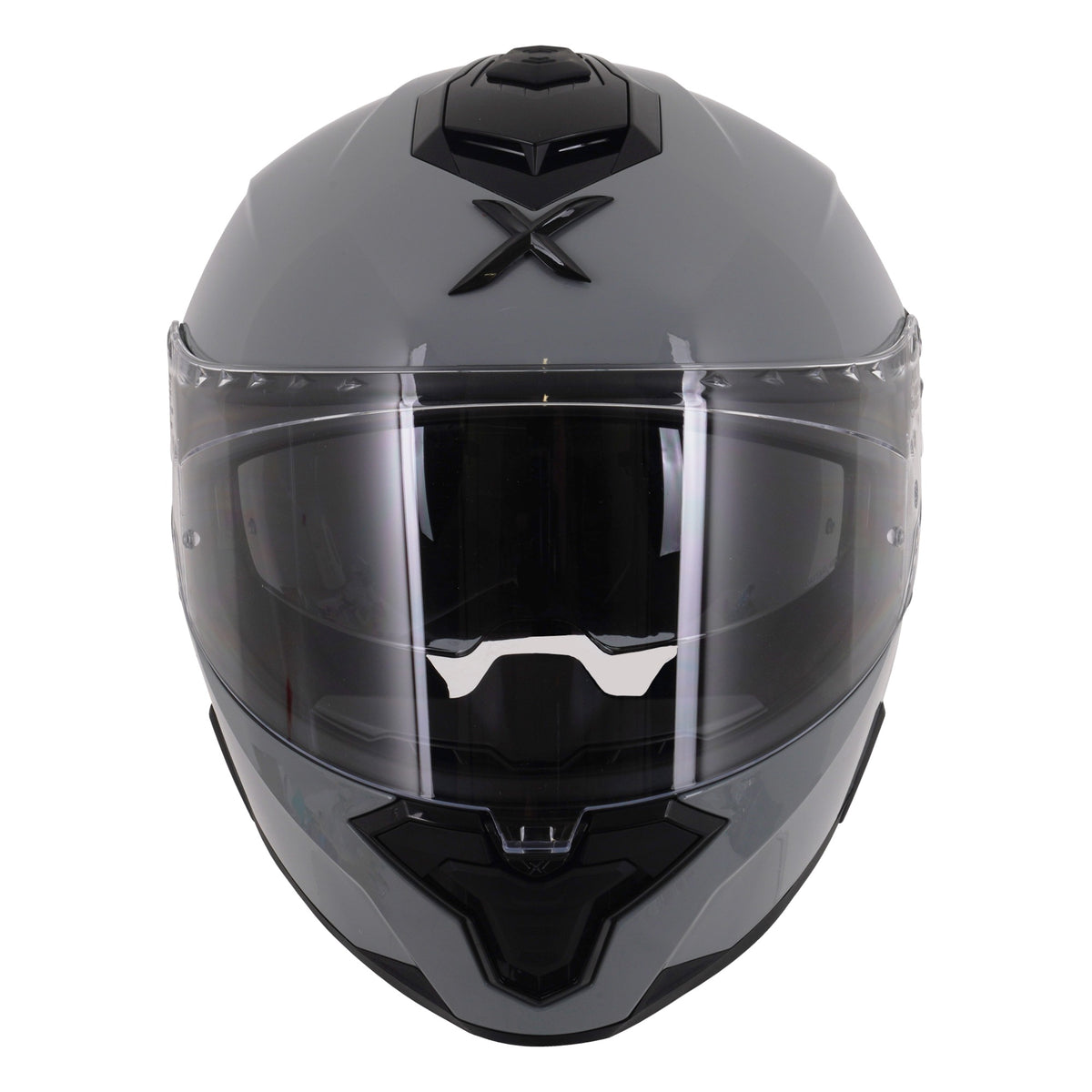 Axor Brutale Full Face Helmet With Dual Spoiler - Nardo Grey Gloss