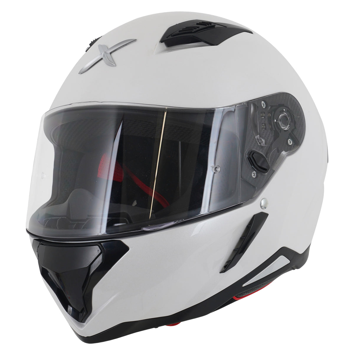 Axor SH890 Hunter Full Face Helmet - Solid White Gloss