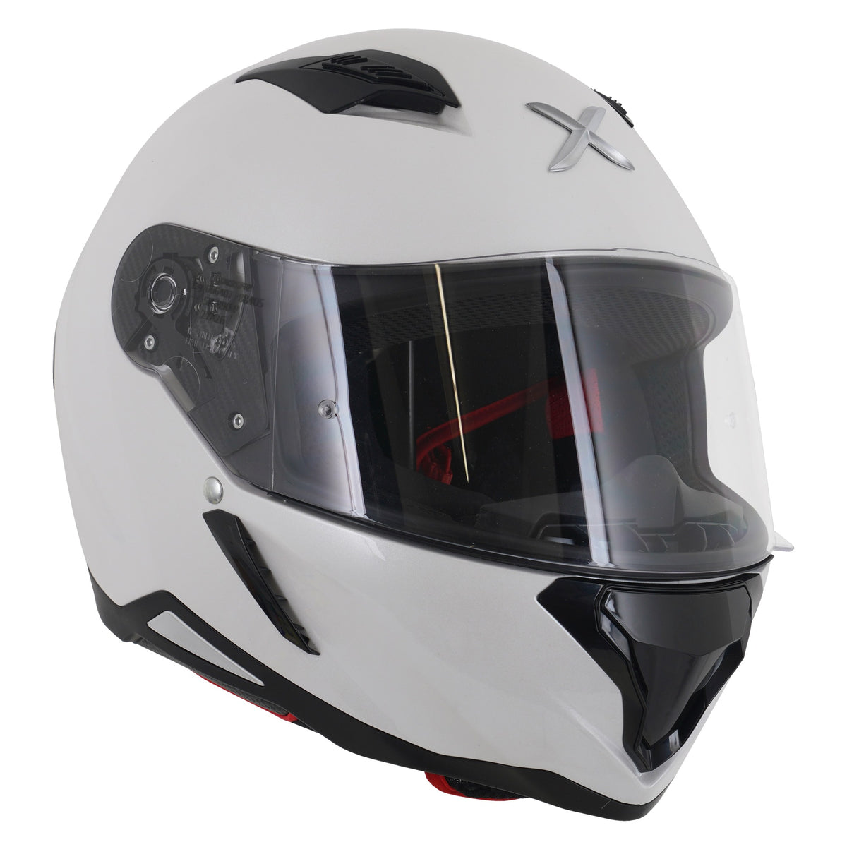 Axor SH890 Hunter Full Face Helmet - Solid White Gloss