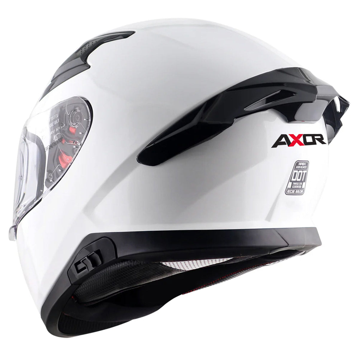 Axor Apex Full Face Helmet - White Gloss