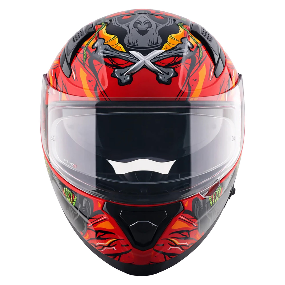Axor Apex Full Face Helmet - Ascetic Red Grey Gloss