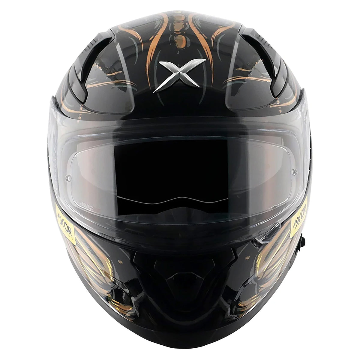 Axor Apex Full Face Helmet - Sea Devil Black Gold Gloss