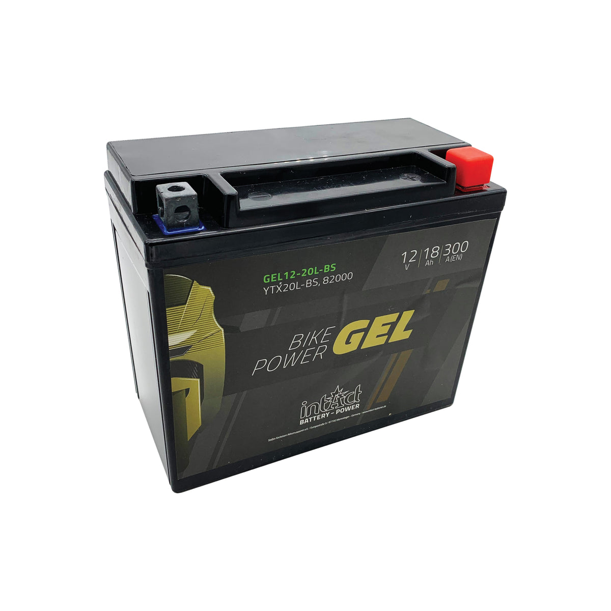 intAct YTX20L-BS Gel Bike-Power Battery