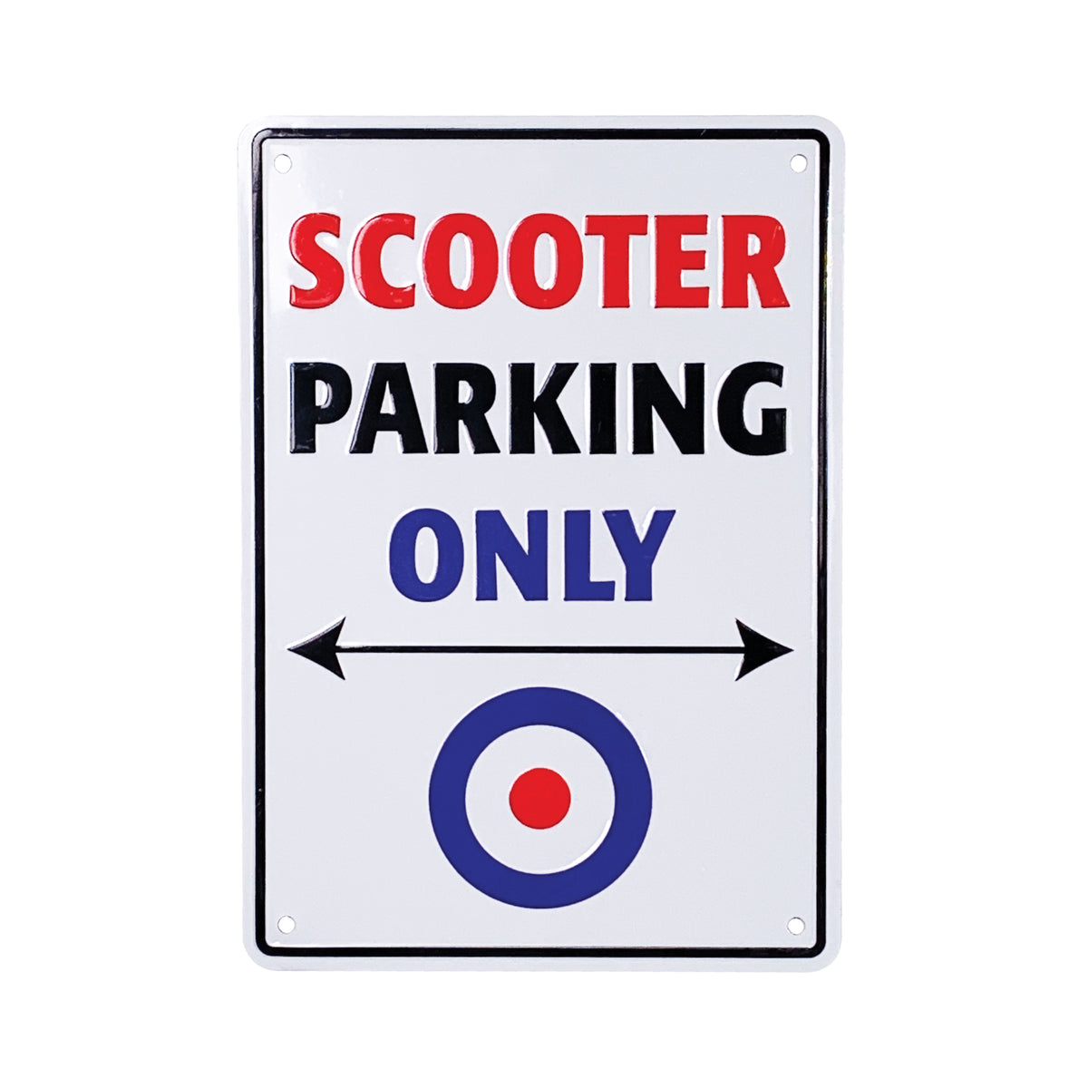 Bike It Aluminium Parking Sign - Scooter Parking Only