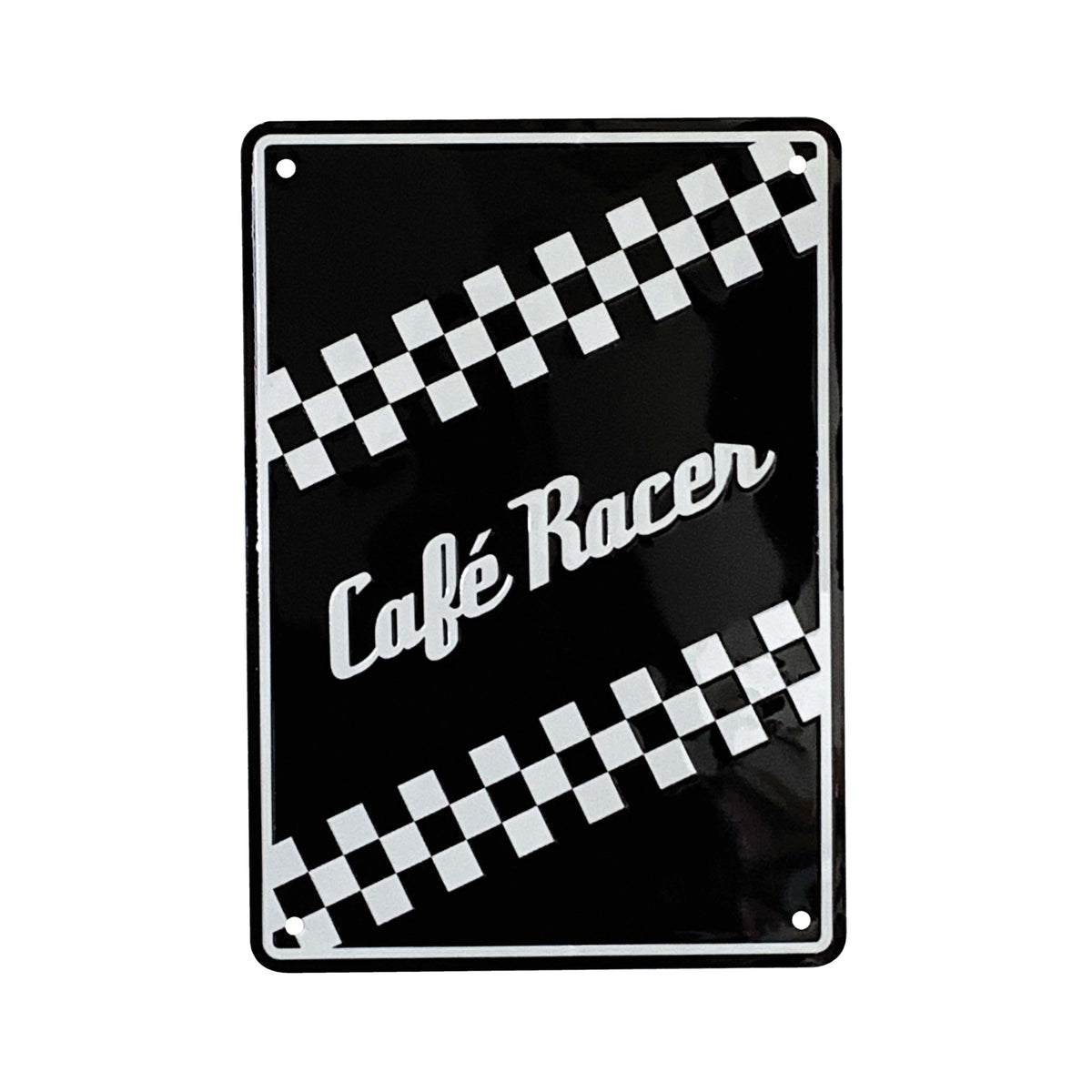 Bike It Aluminium Parking Sign - Cafe Racer