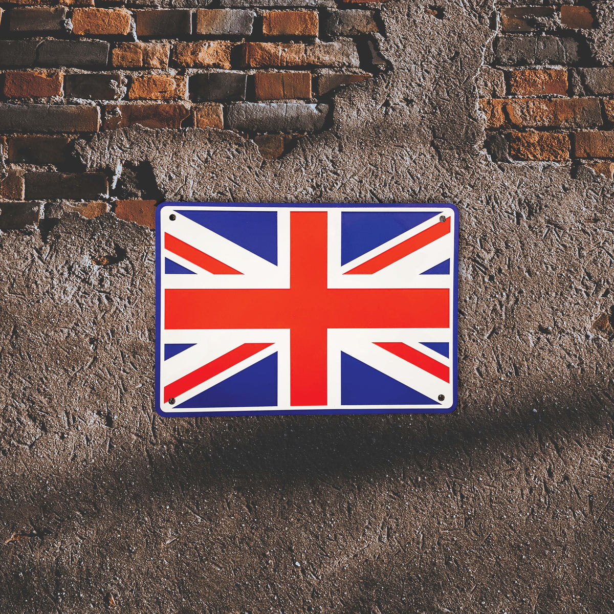 Bike It Aluminium Parking Sign - Union Jack