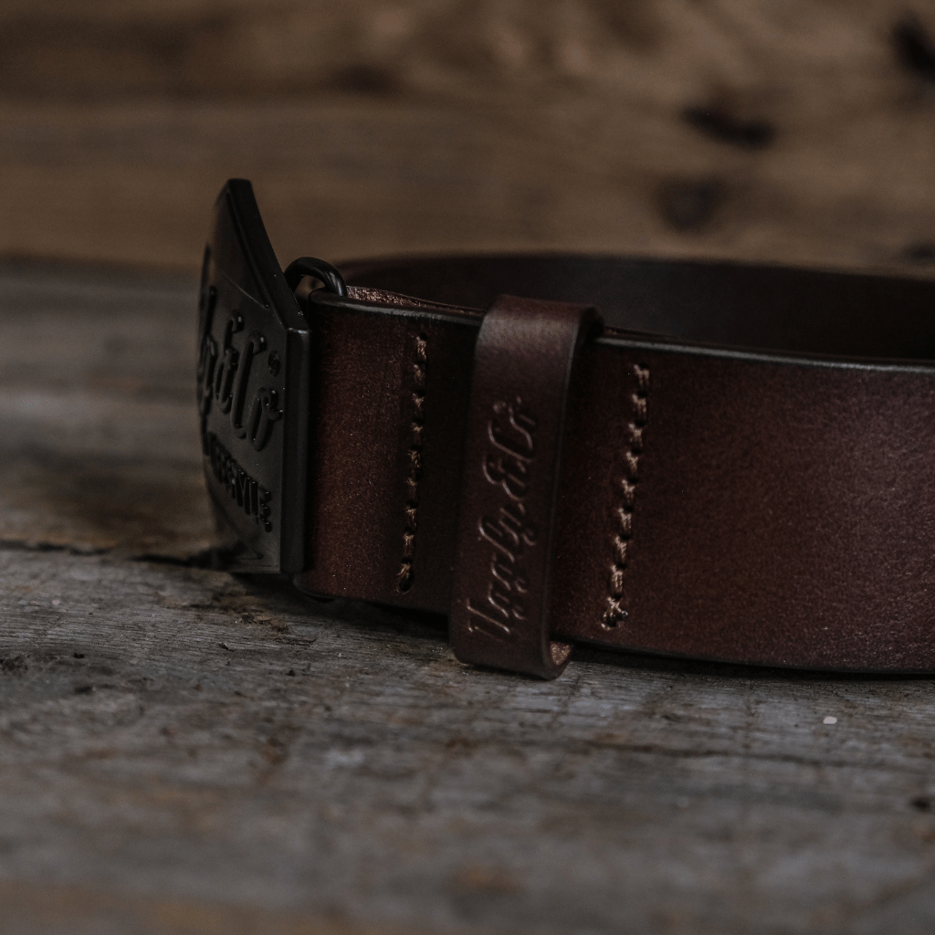 Leather Diamond Belt by Uggly & Co