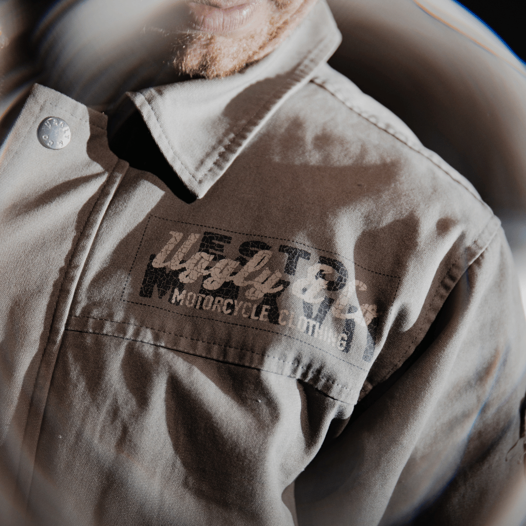 Grey Flattrack Moto Shacket by Uggly & Co