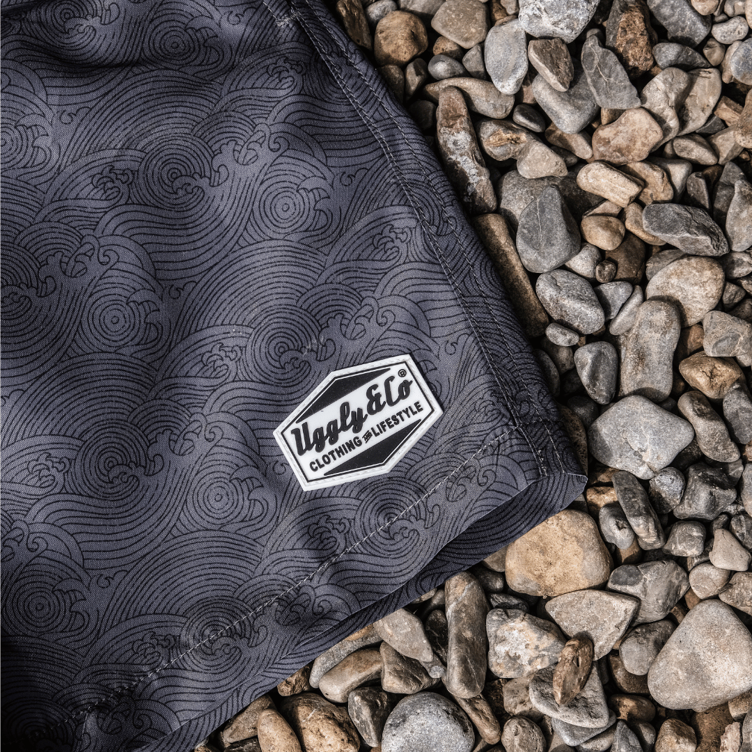 Black Diamond Swim Shorts by Uggly & Co