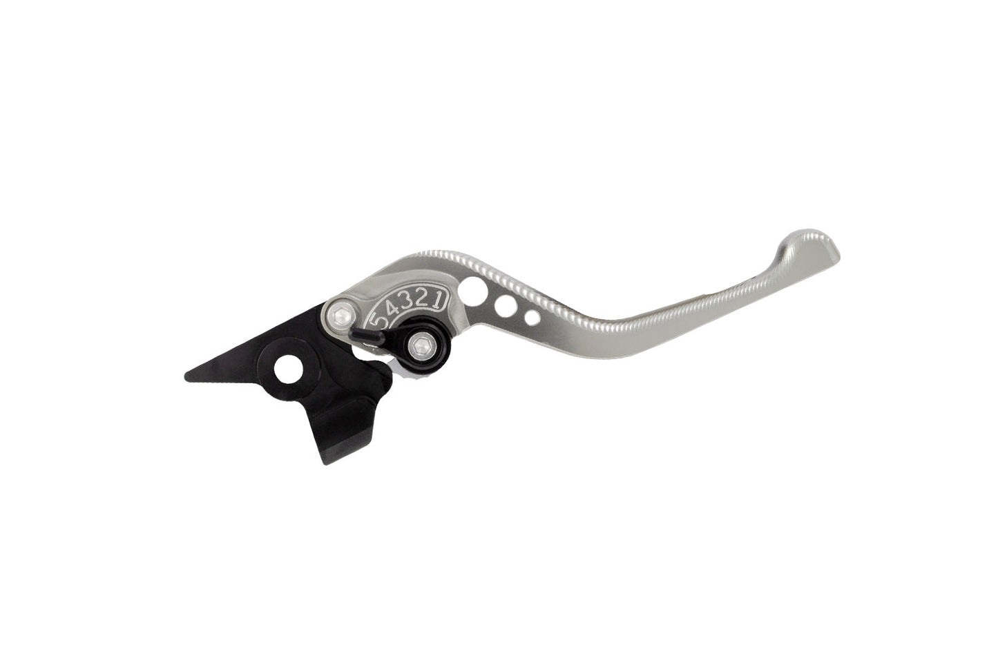 BikeTek Adjustable CNC Brake Lever Short  - Titanium / Black Adjuster - #B36S