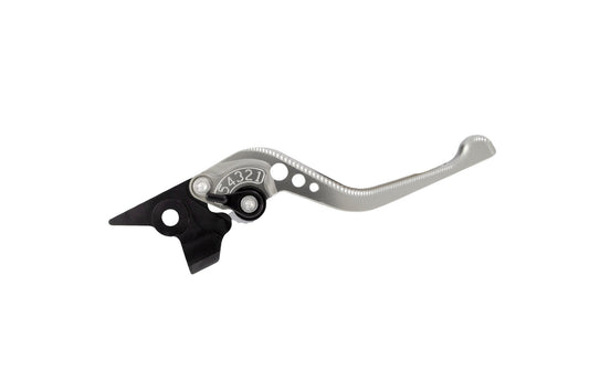 BikeTek Adjustable CNC Brake Lever Short  - Titanium / Black Adjuster - #B02S