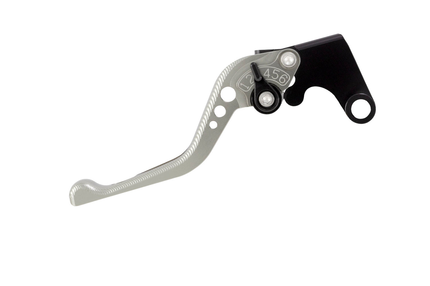 BikeTek Adjustable CNC Clutch Lever Short  - Titanium / Black Adjuster - #C03S