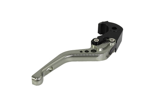 BikeTek Adjustable CNC Brake Lever Short  - Titanium / Black Adjuster - #B20S