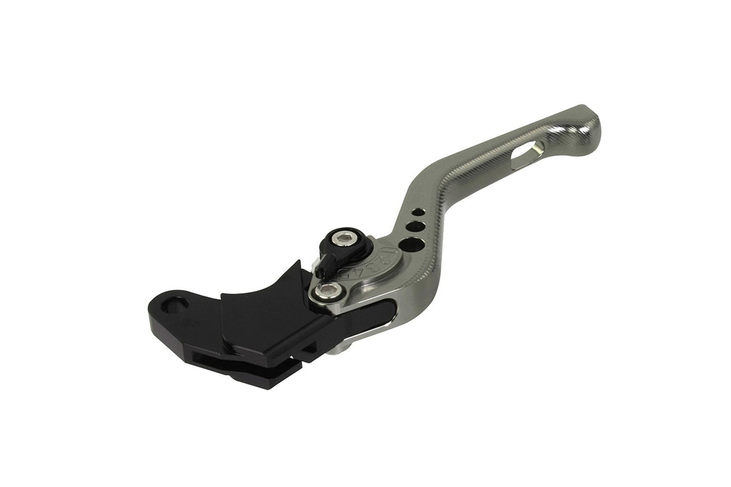 BikeTek Adjustable CNC Clutch Lever Short  - Titanium / Black Adjuster - #C21S