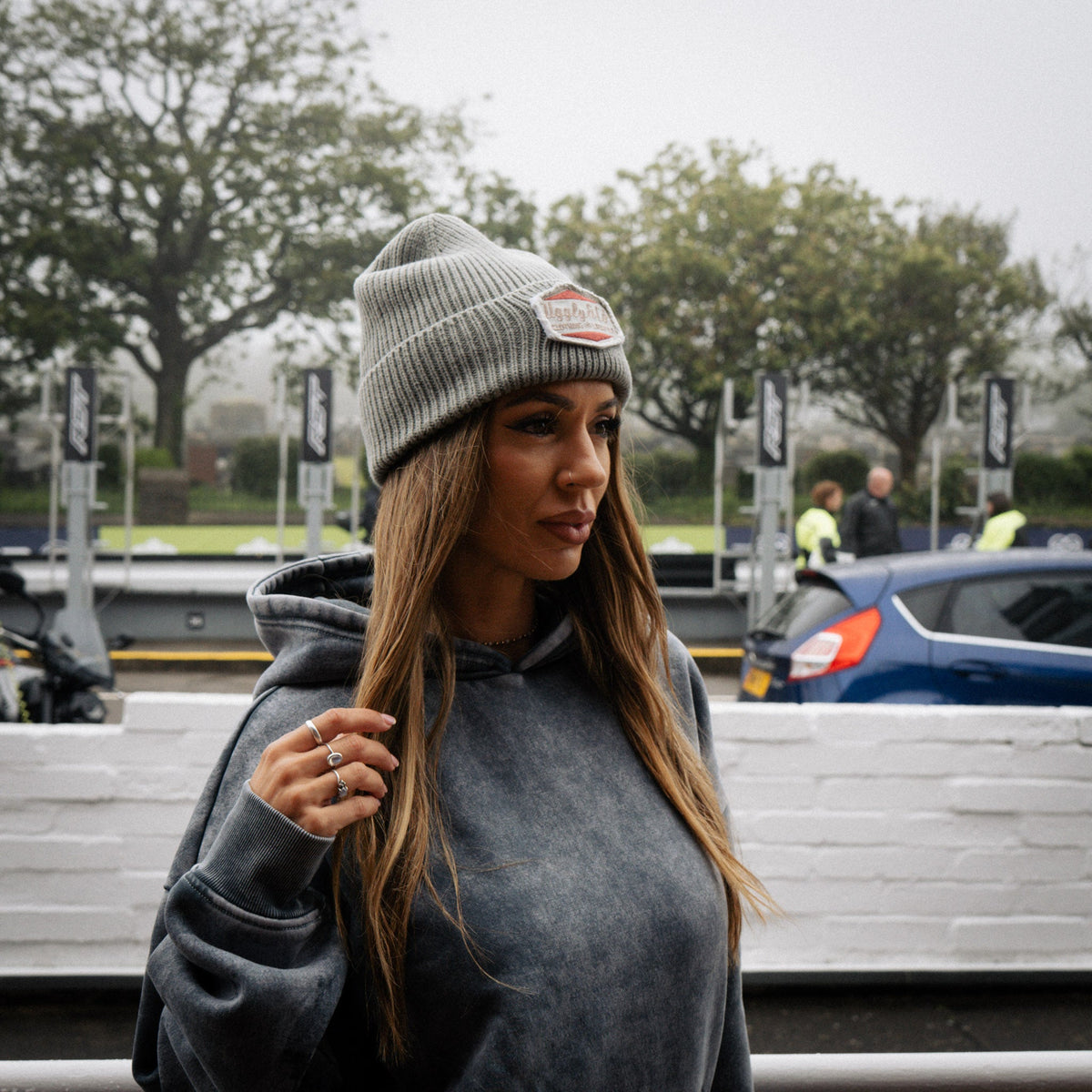 Blue Diamond Acid Wash Hoodie by Uggly & Co