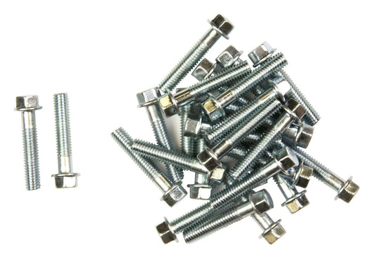 Bike It Carbon Steel Flange Head Bolts M6 x 30mm (25Pcs)