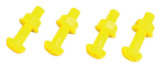 Bike It Number Plate Bolts And Nuts Yellow 50Pcs