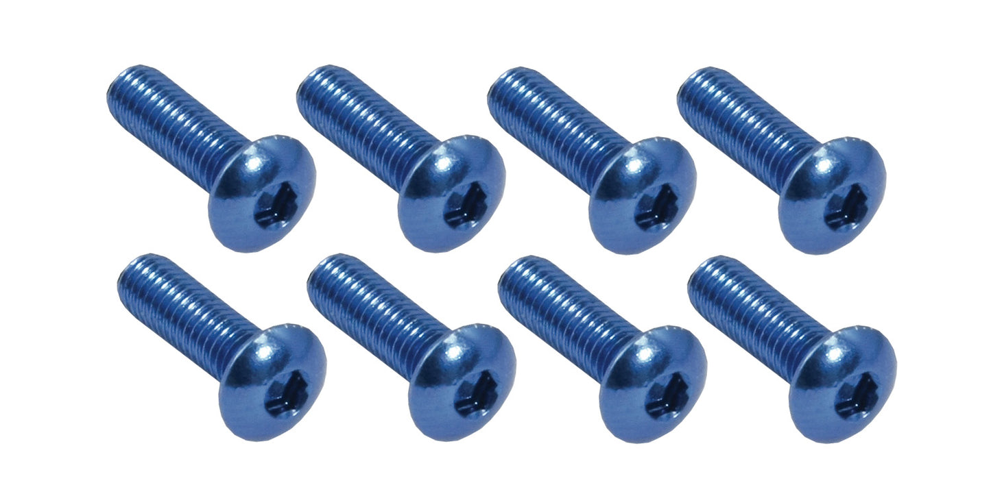 Bike It Screen Bolts Blue 8Pcs