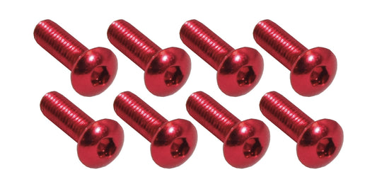 Bike It Screen Bolts Red 8Pcs
