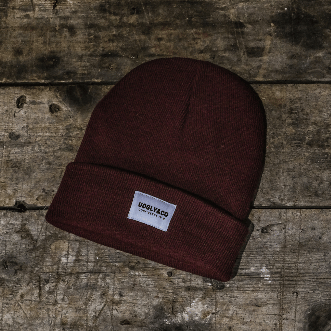Burgundy Beanie by Uggly & Co