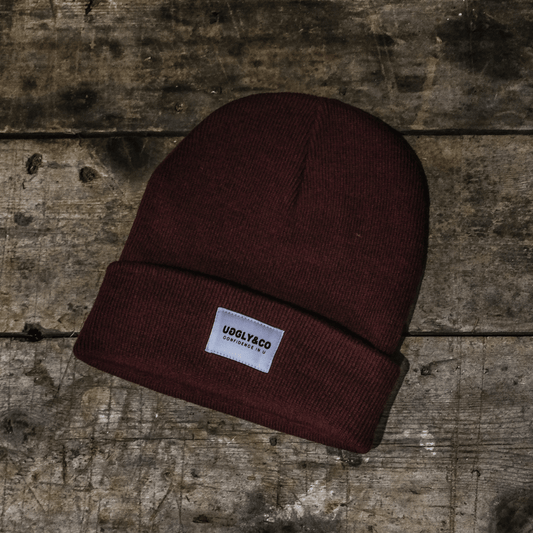 Burgundy Beanie by Uggly & Co