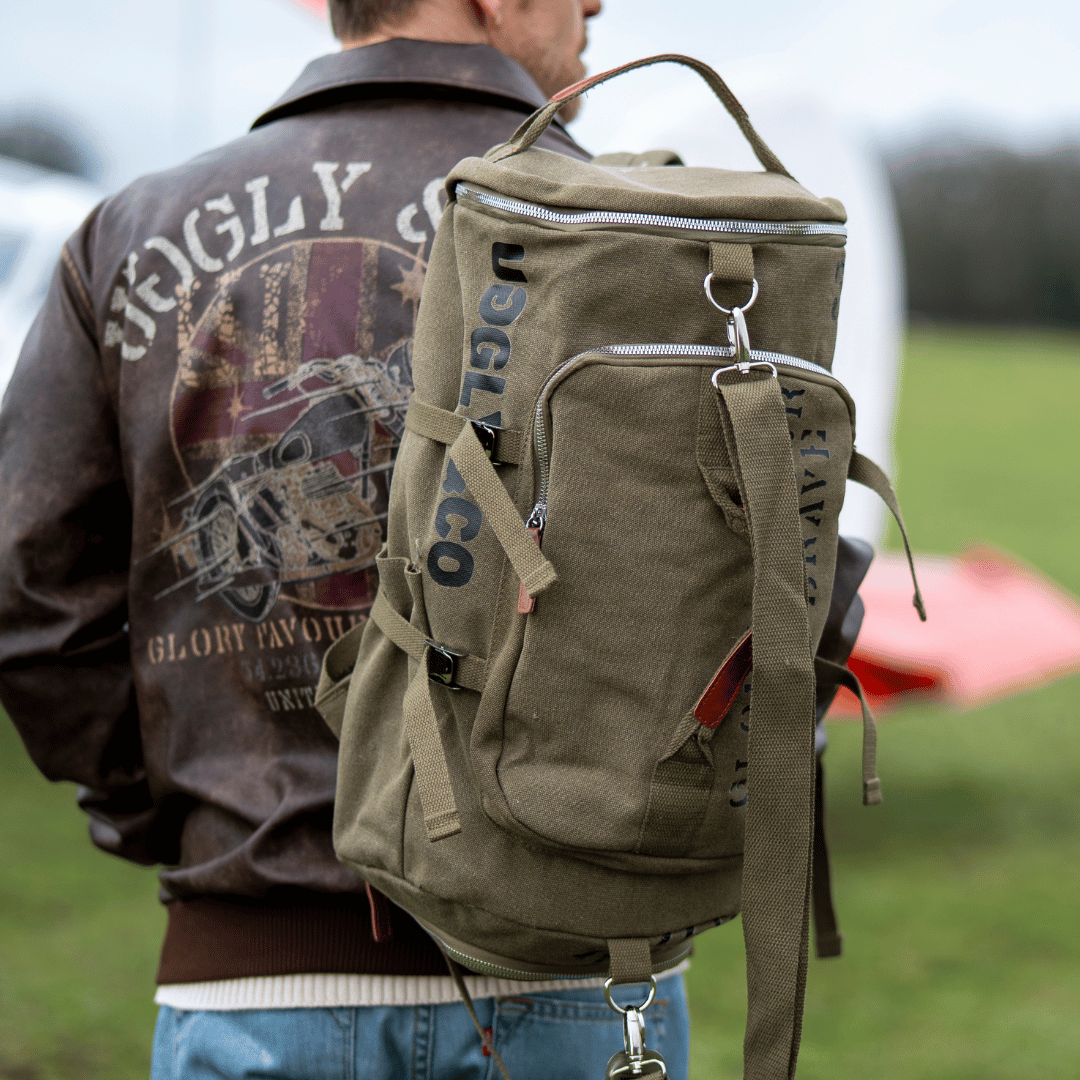 Green 'Aviation' Duffle Bag by Uggly & Co