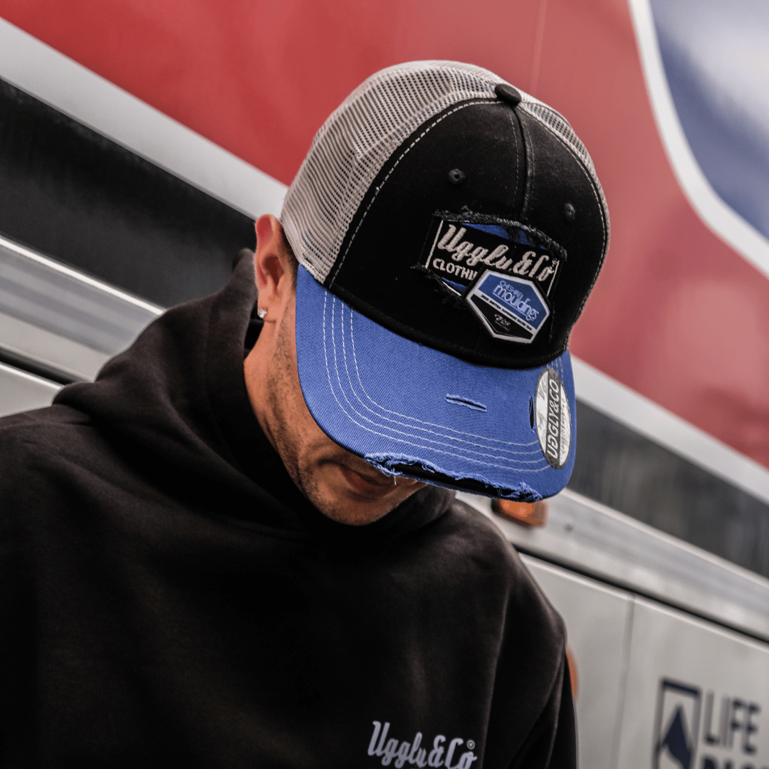 Cheshire Mouldings x TAS Racing Diamond Trucker Hat by Uggly & Co