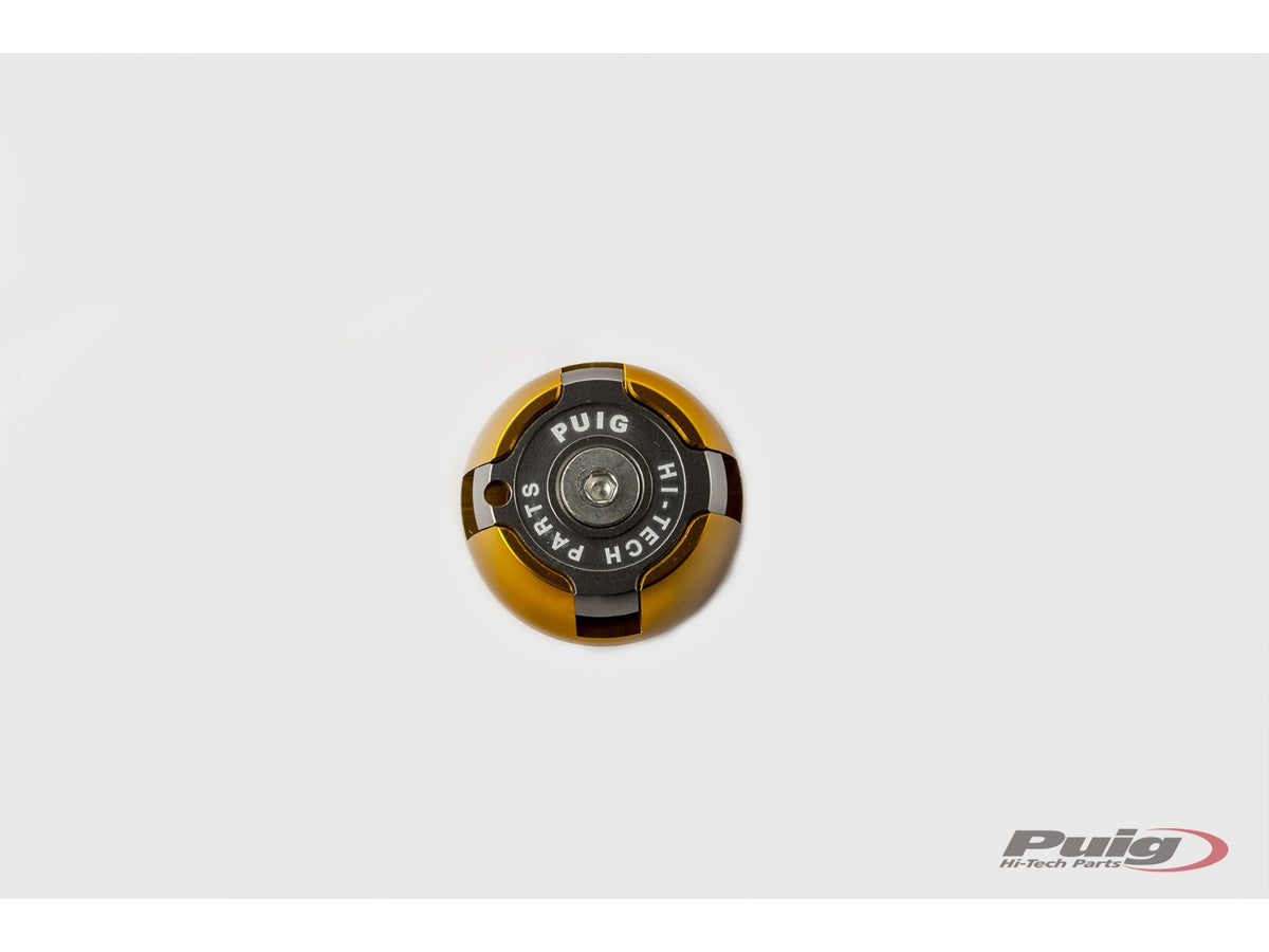 Engine Oil Filler Cap - Gold