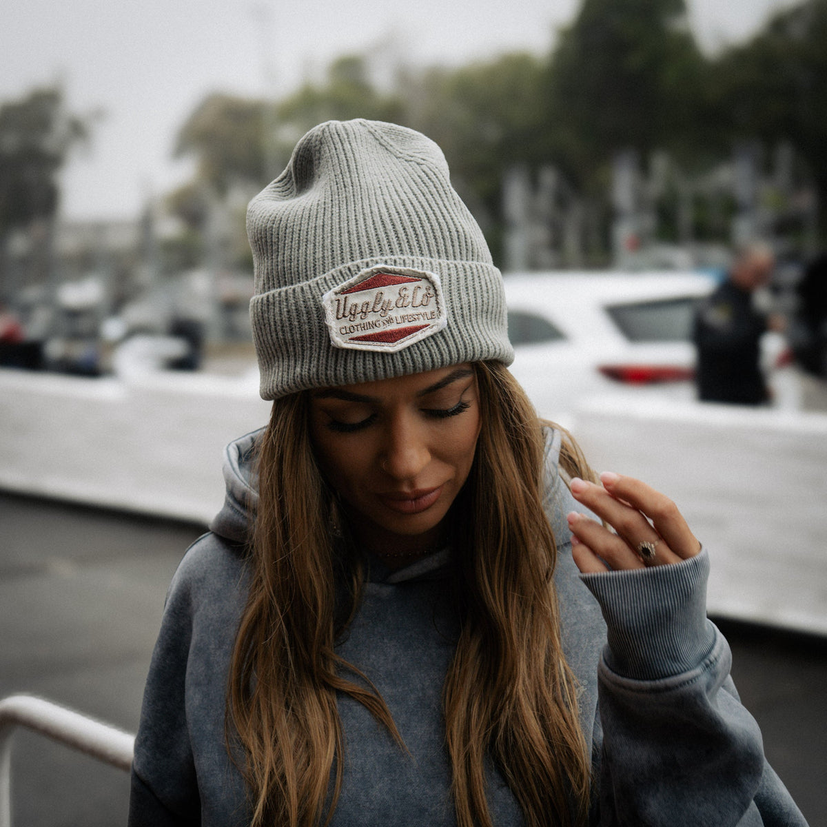 Blue Diamond Acid Wash Hoodie by Uggly & Co