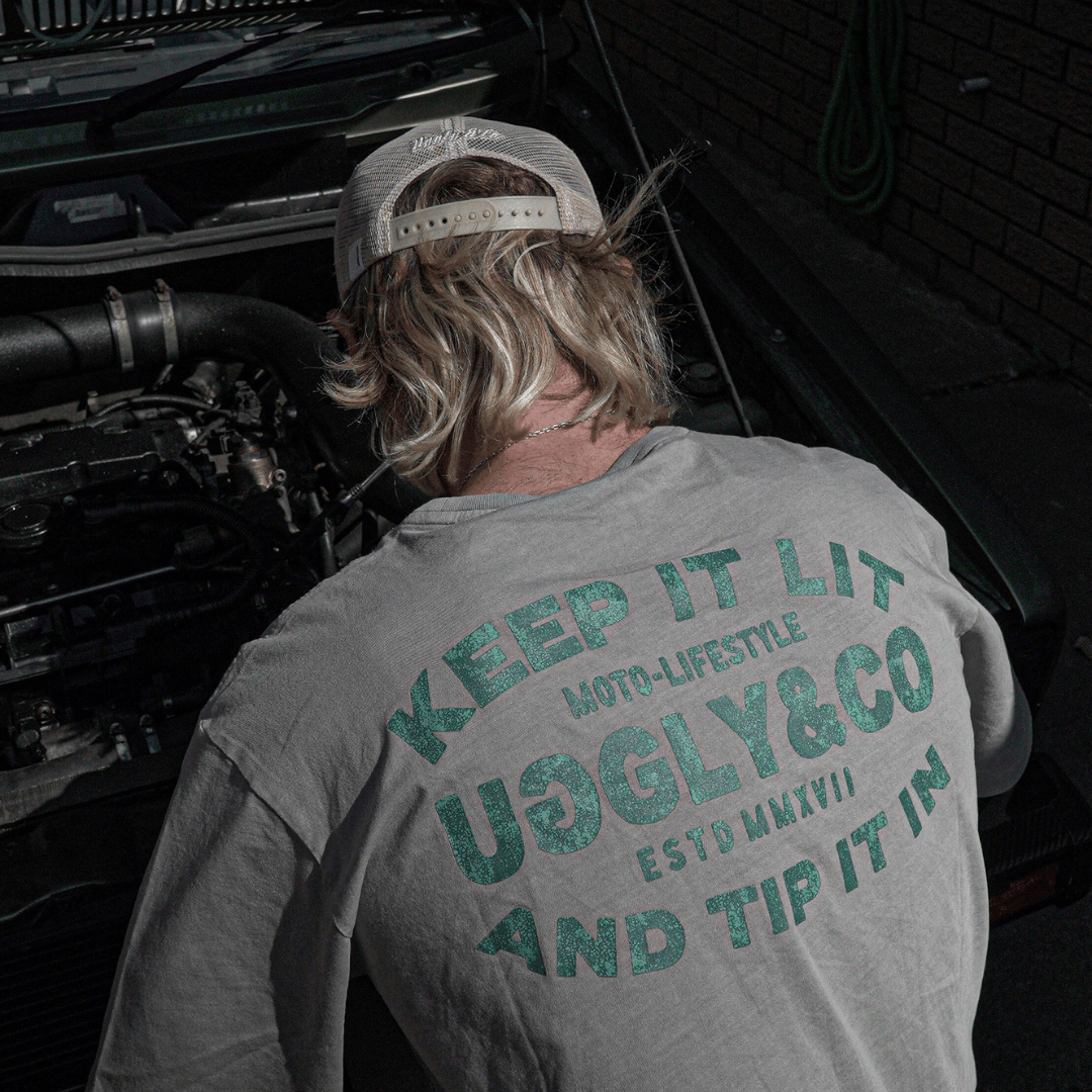 Mist Keep it Lit' Tee by Uggly & Co