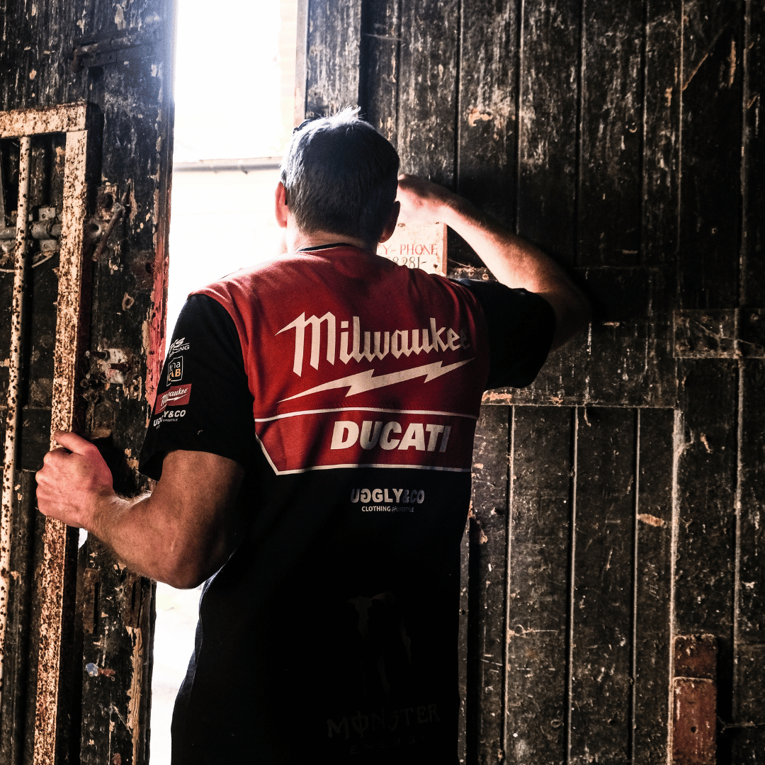 Milwaukee Tools x Ducati Tee Team Wear by Uggly & Co