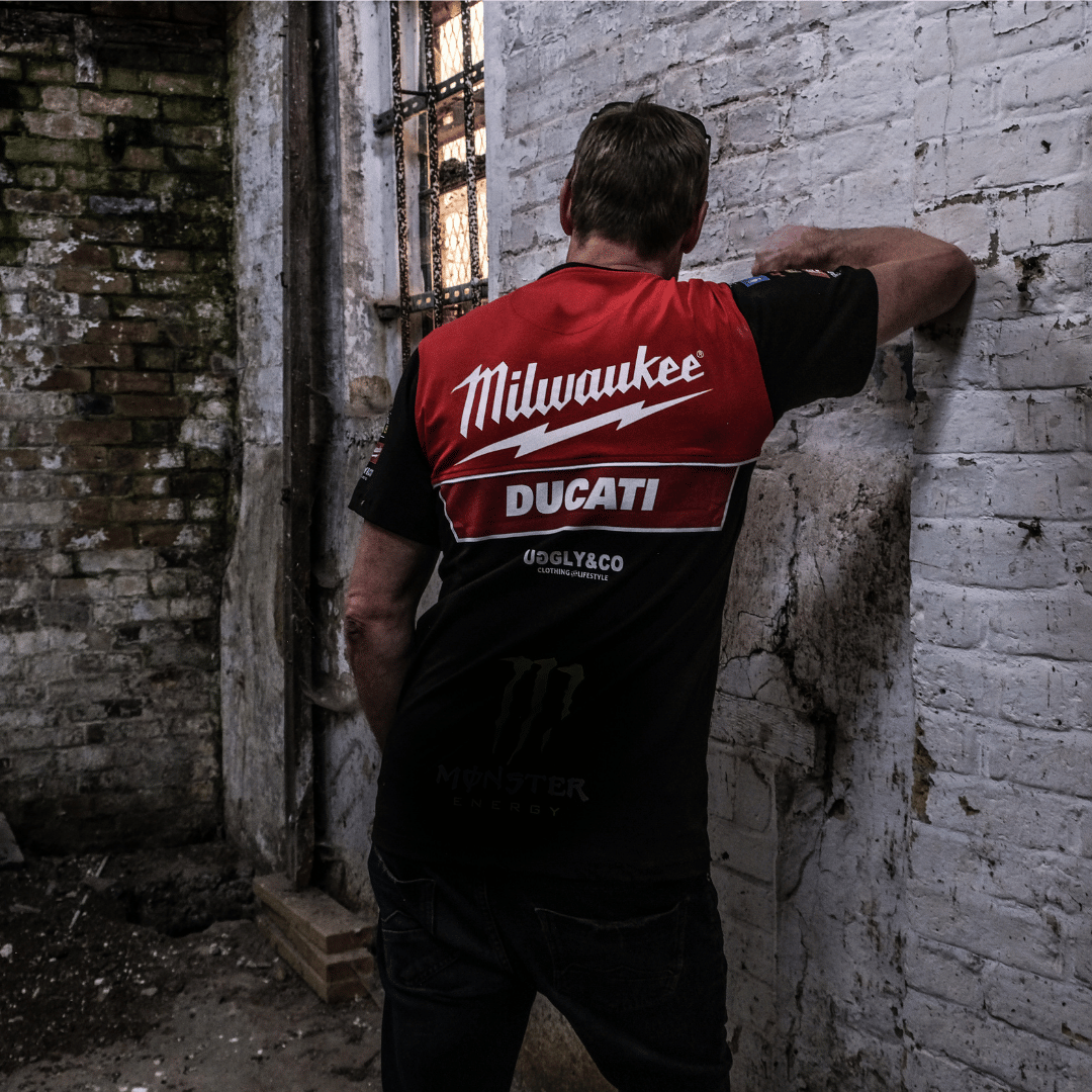 Milwaukee Tools x Ducati Tee Team Wear by Uggly & Co