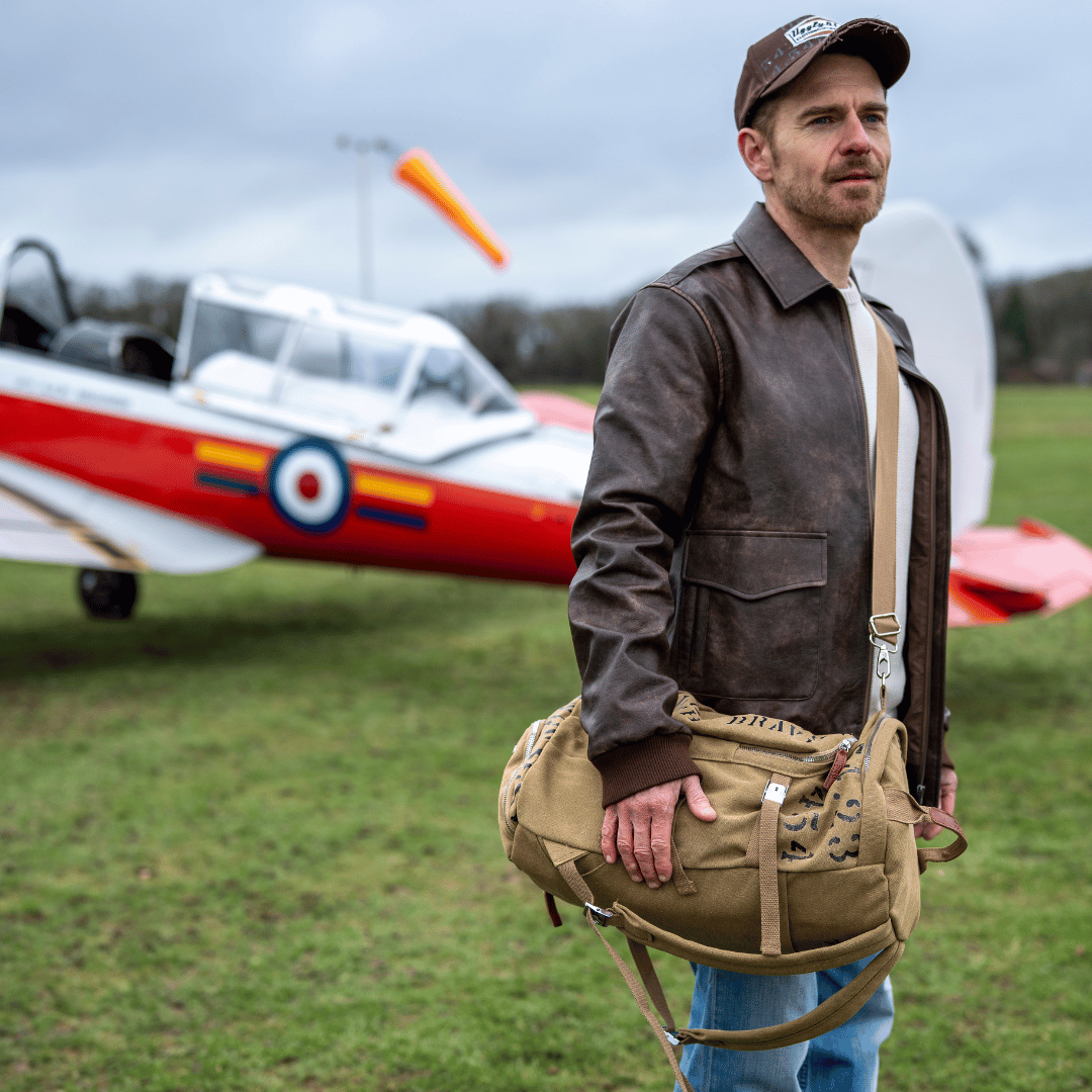 Beige 'Aviation' Duffle Bag by Uggly & Co