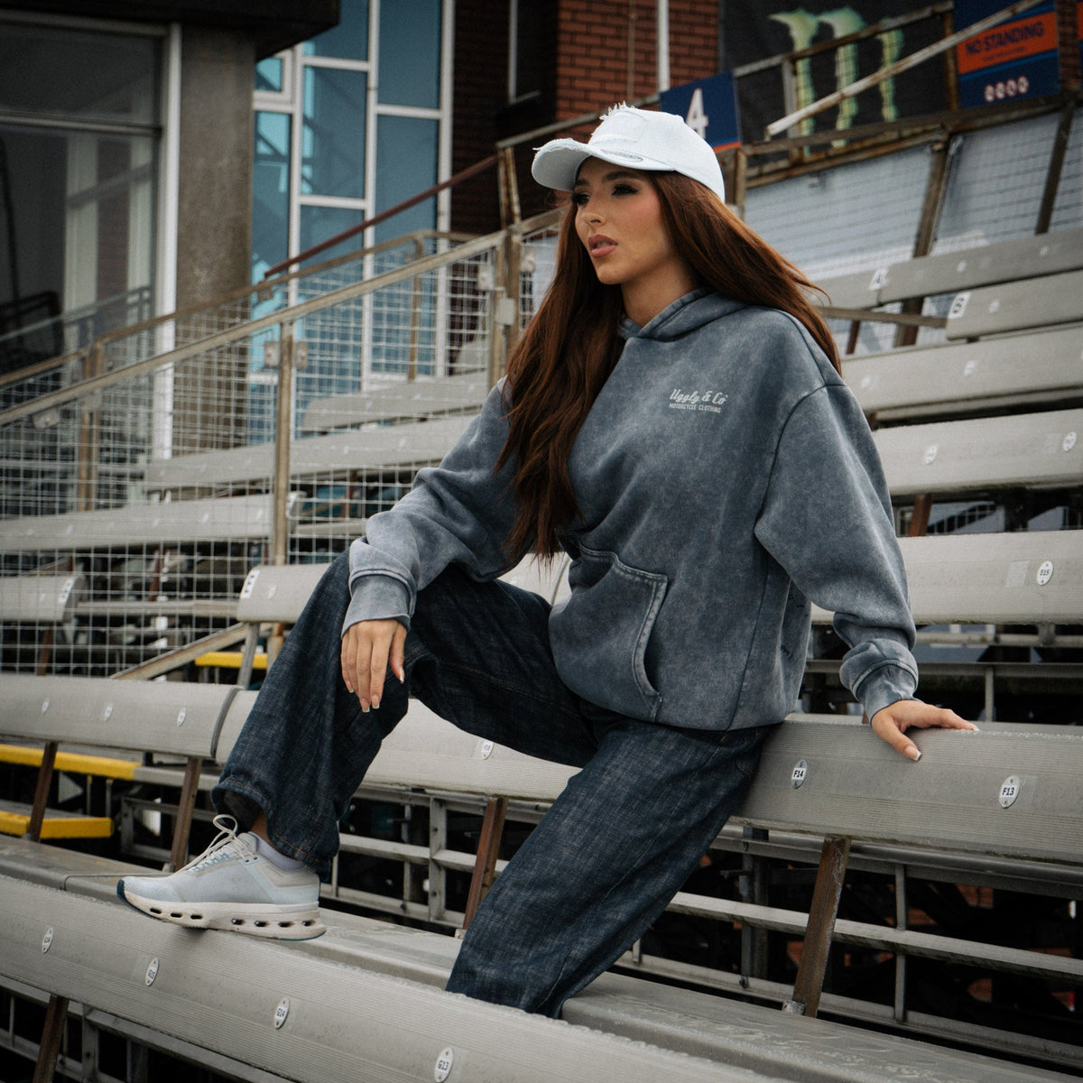 Blue Diamond Acid Wash Hoodie by Uggly & Co