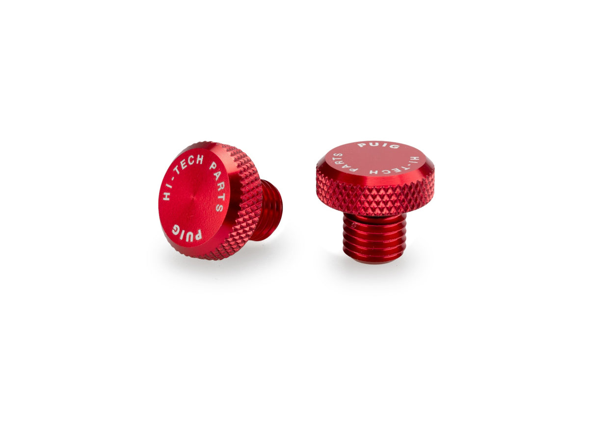 Mirror Hole Screw Plug - Red