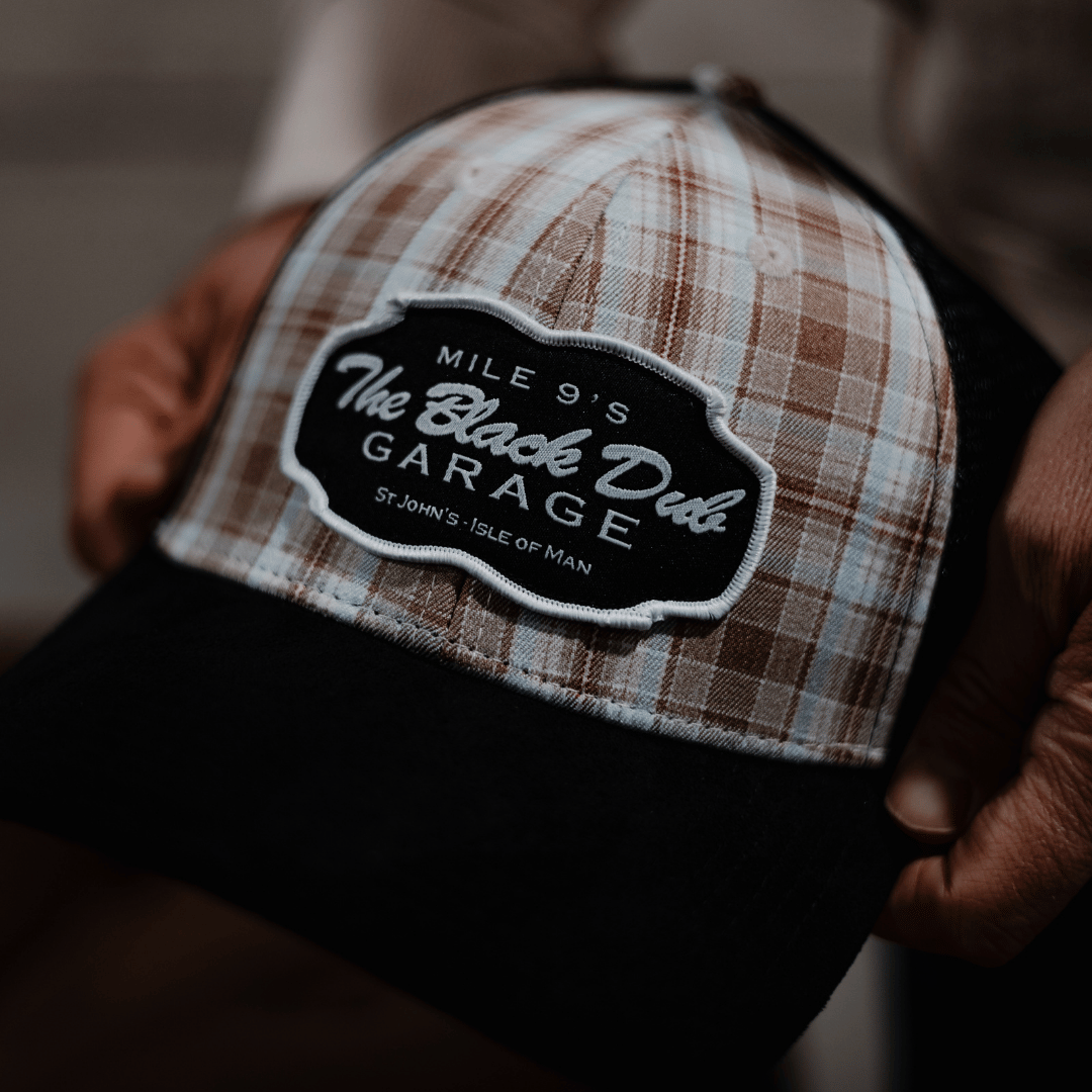 Tartan Garage Trucker Hat by Uggly & Co