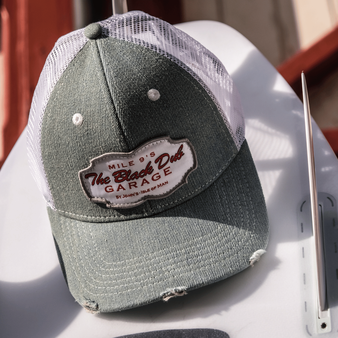 Denim Garage Trucker Hat by Uggly & Co