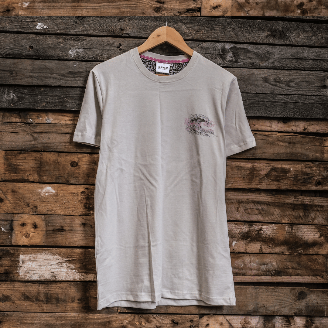 Soft-White Surf Diamond Tee by Uggly & Co