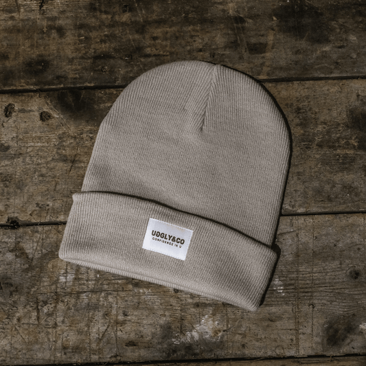 Oatmeal Grey Beanie by Uggly & Co