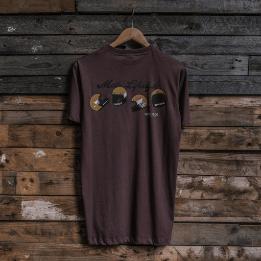 Brown U&C Helmet Tee by Uggly & Co