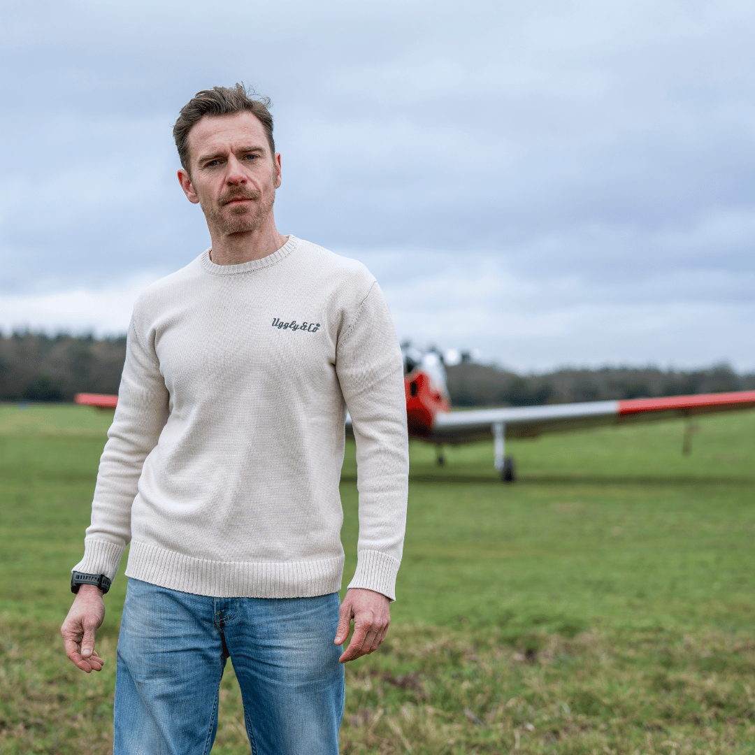 Bone U&C Knit Pullover by Uggly & Co
