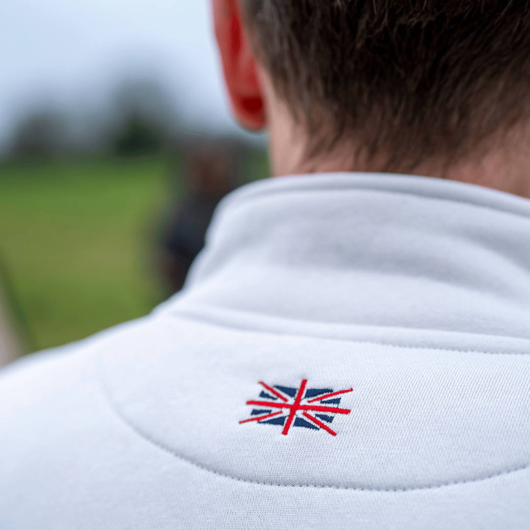 Stone Union Jack Quater-Zip by Uggly & Co