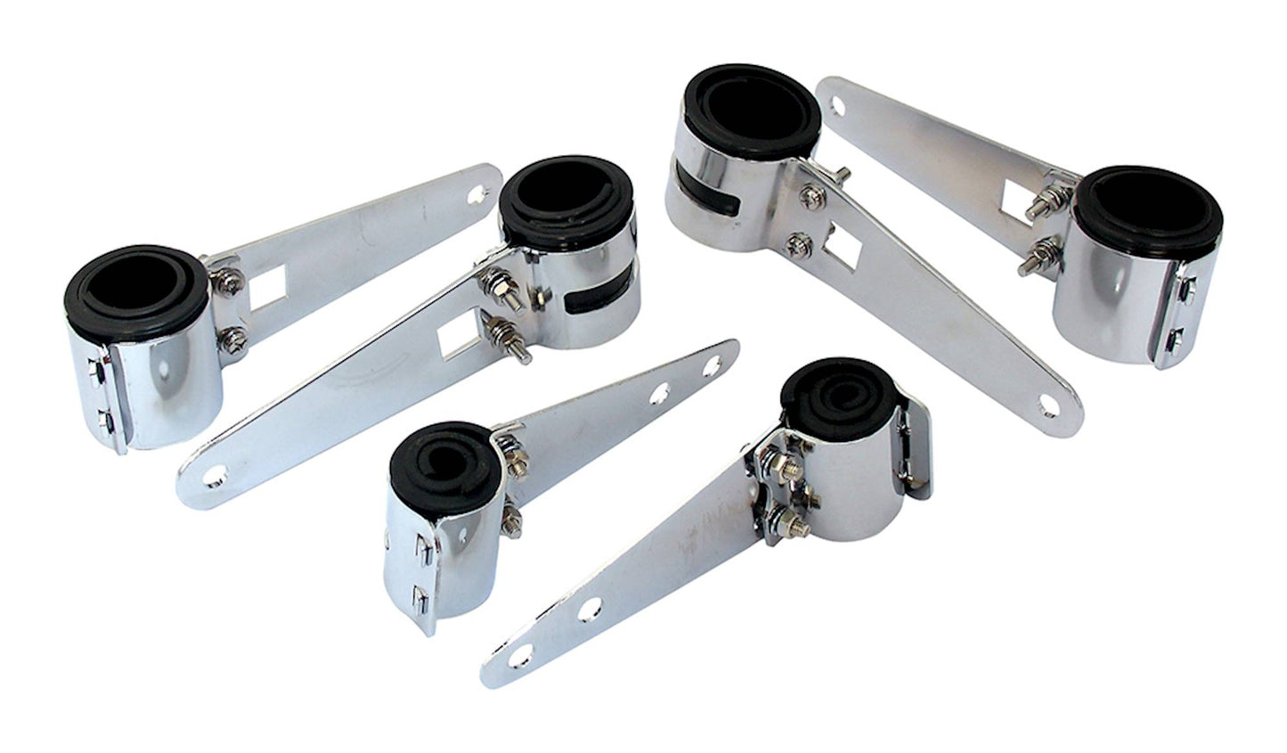 Bike It Chrome Headlight Bracket With Wraparound Rubber