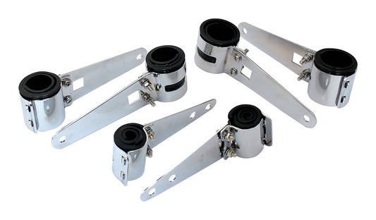 Bike It Chrome Headlight Bracket With Wraparound Rubber