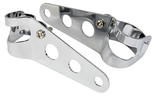 Bike It Standard Chrome Headlight Brackets 30-38mm