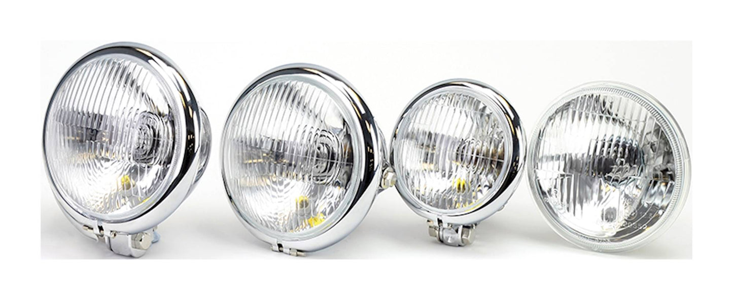 Inner Headlight Unit For Bates-style 5Â½" Headlight 12V 60/55W Left Dip