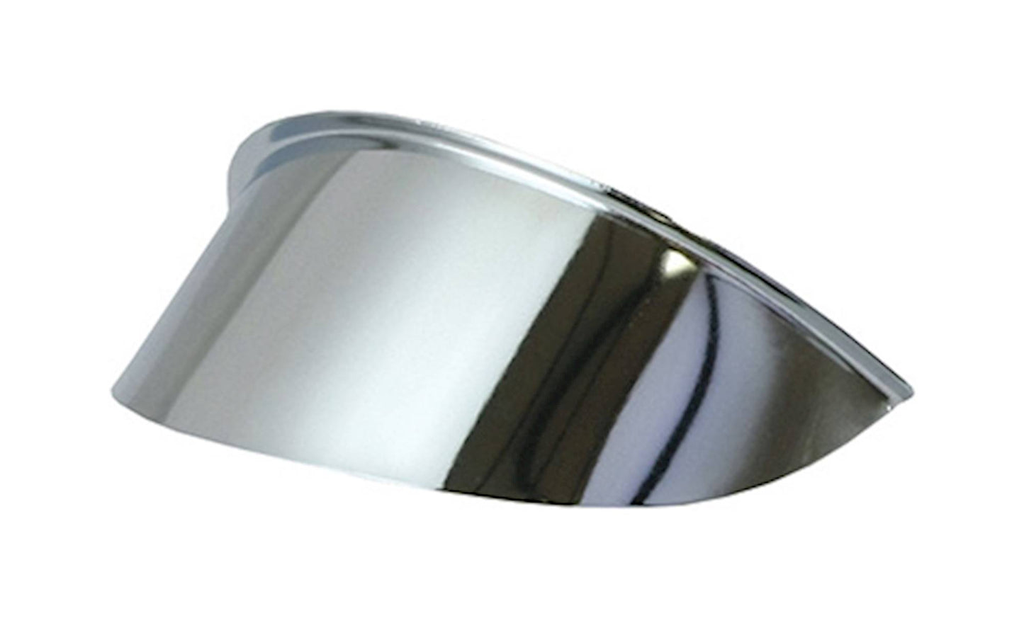 Bike It Chrome 4 1/2" Bates-style Headlight Visor