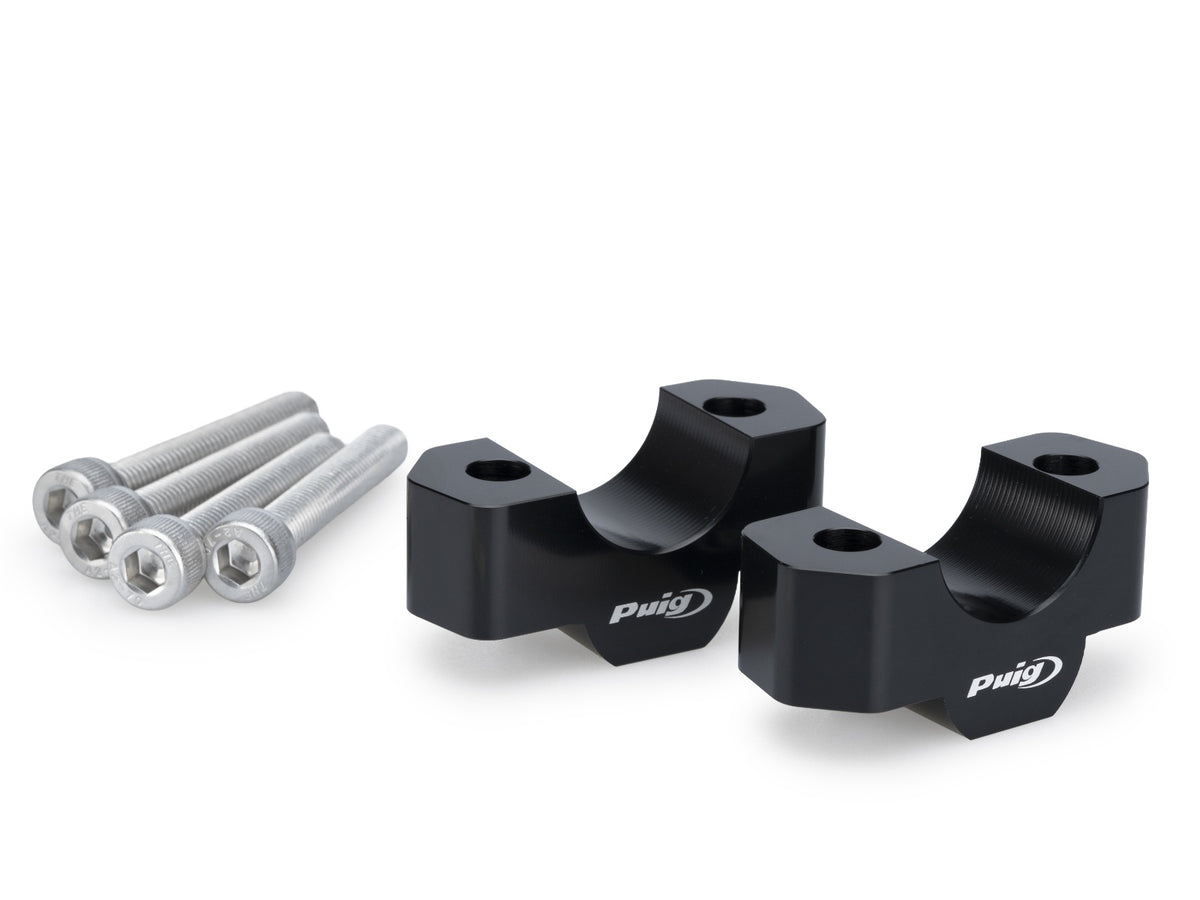 20mm Handlebar Risers For 22-32mm Bars - Black