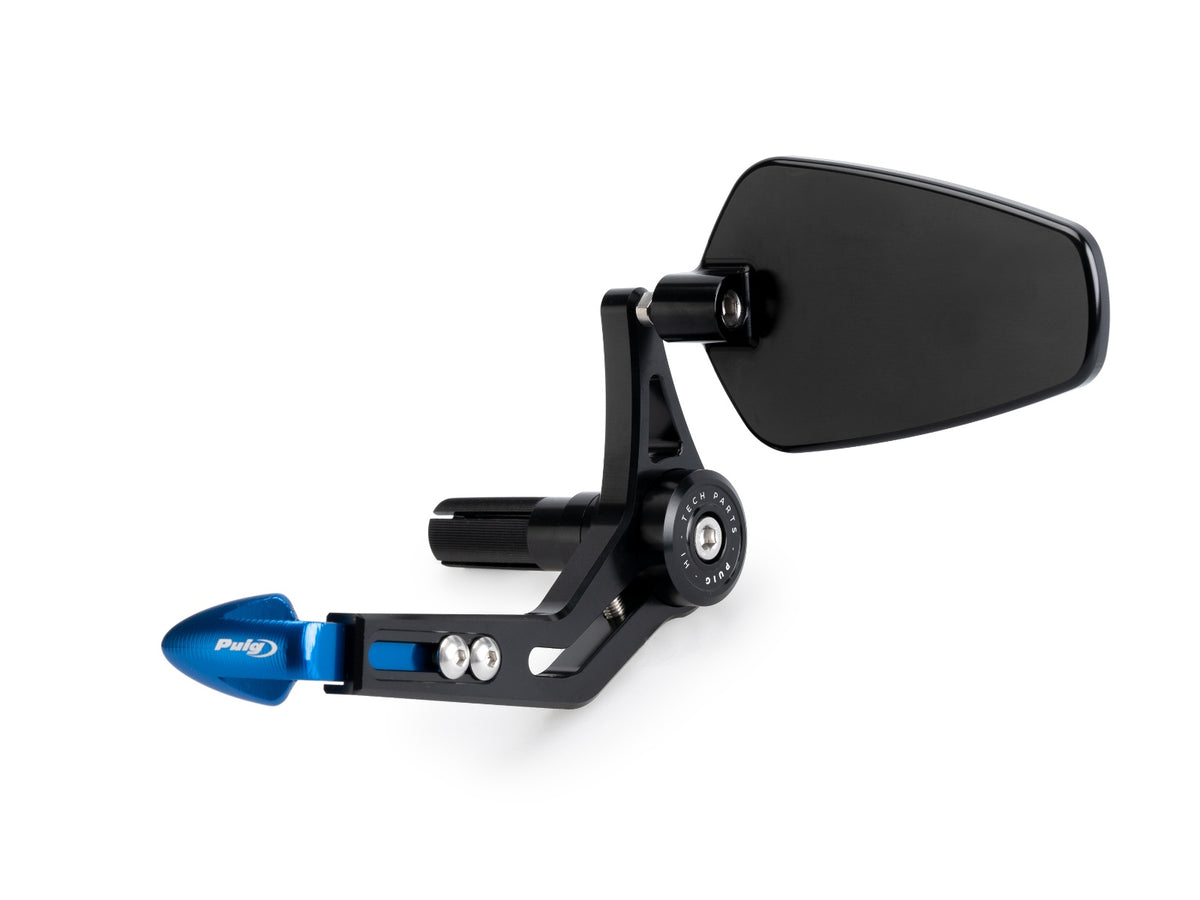 Clutch Lever Protector (Blue) With Mirror Pro - Blue