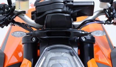 Front Indicator Adapter Kit for the KTM 1290 Superduke '14- '24, KTM 790 Duke '18-'25, 790 Adventure '19-'22, 1290 Super Duke R ’20- '24 & KTM 890 Adventure '20-'22
